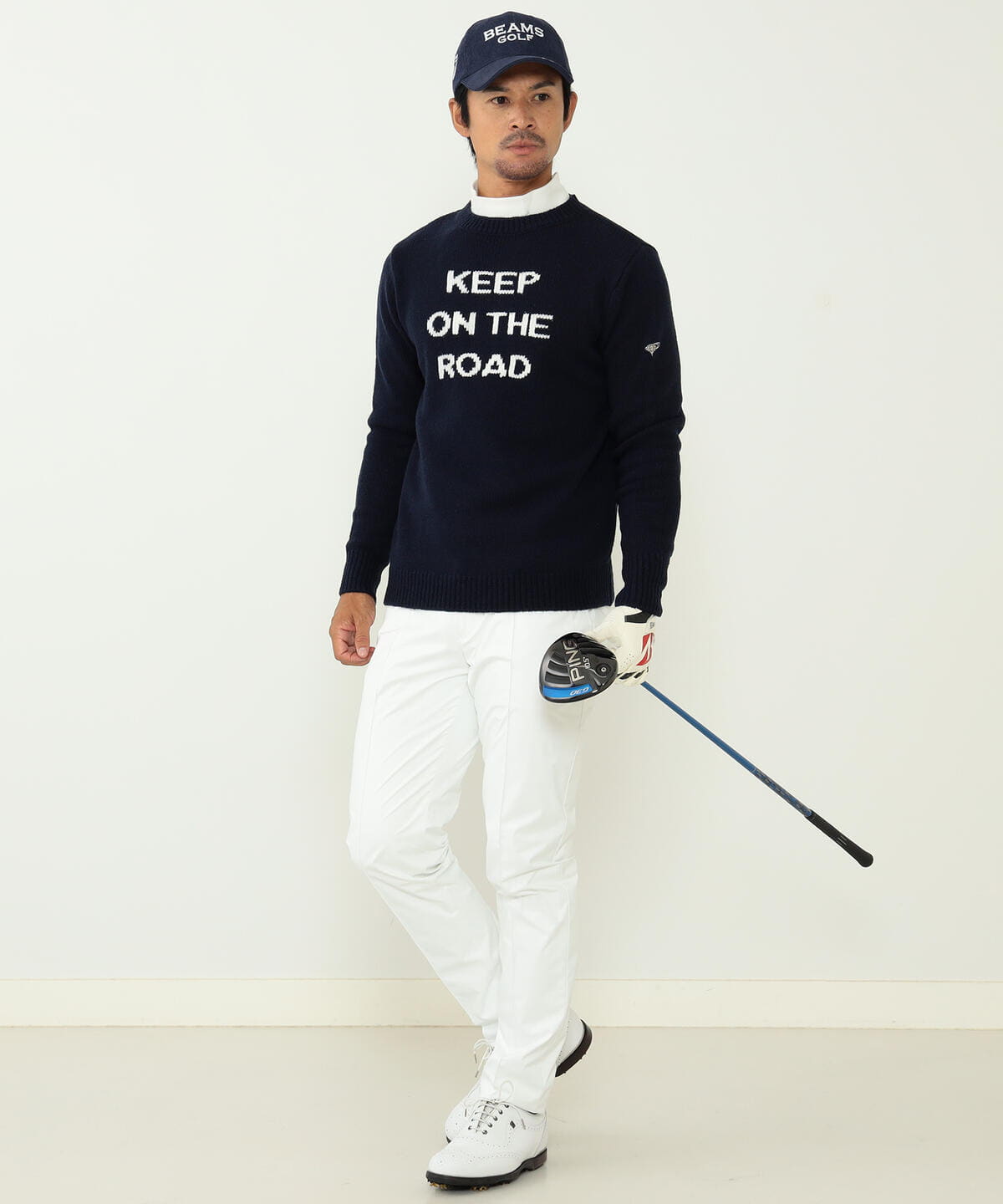 【NAVY】<WOMEN>BEAMS GOLF PURPLE LABEL / 撥水ロングパンツ