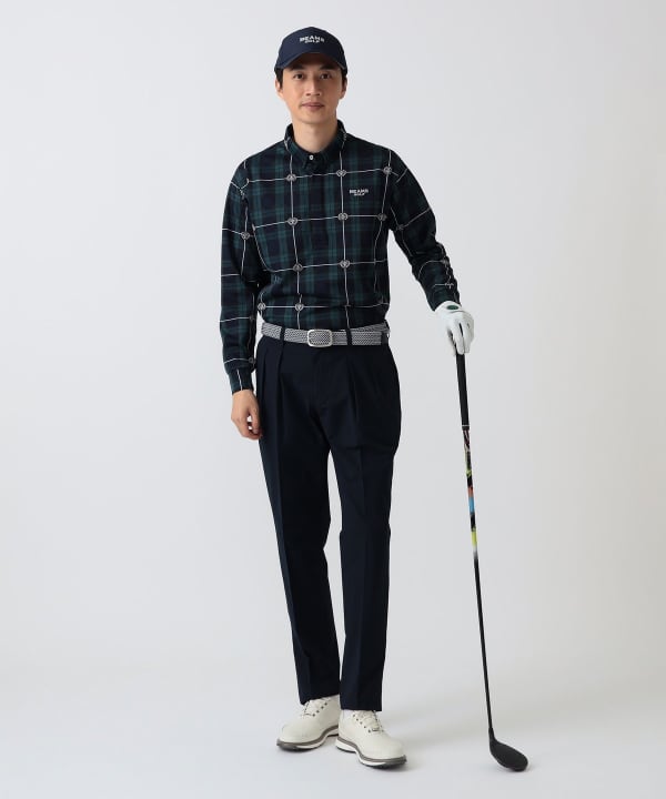 PURPLE LABEL / ストレッチツイル 2プリーツ パンツ Model： H186 B92 W74 H90 Size：L