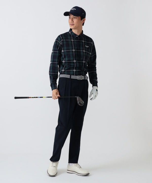 PURPLE LABEL / ストレッチツイル 2プリーツ パンツ Model： H186 B92 W74 H90 Size：L