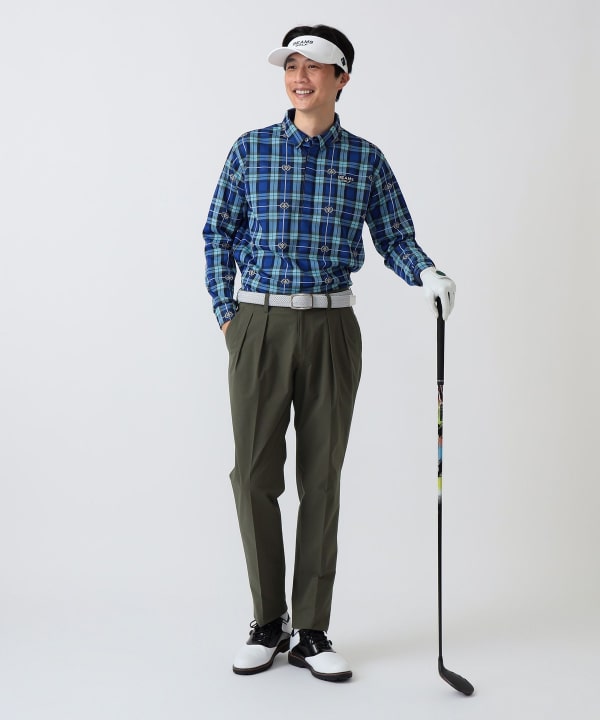 PURPLE LABEL / ストレッチツイル 2プリーツ パンツ Model： H186 B92 W74 H90 Size：L