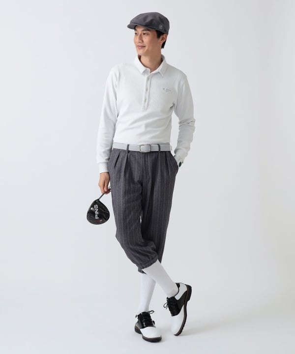 PURPLE LABEL / ストレッチ ニッカポッカーズ（防風） Model： H186 B92 W74 H90 Size：L