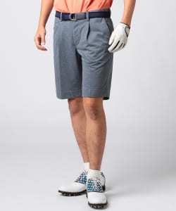 ▲BEAMS GOLF PURPLE LABEL / 裏毛 ワンプリーツ ショートパンツ