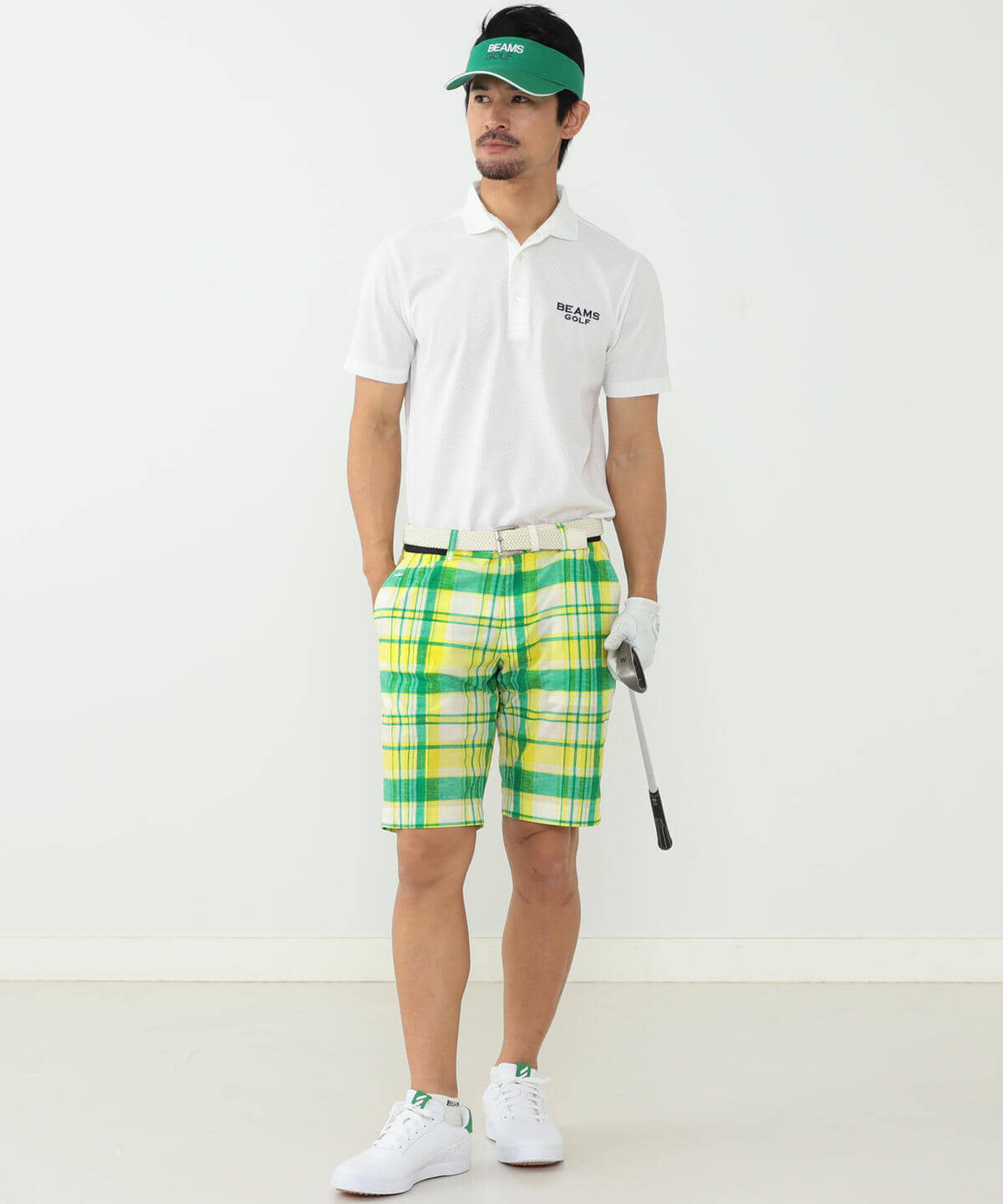 BEAMS GOLF PURPLE LABEL チェック パンツ