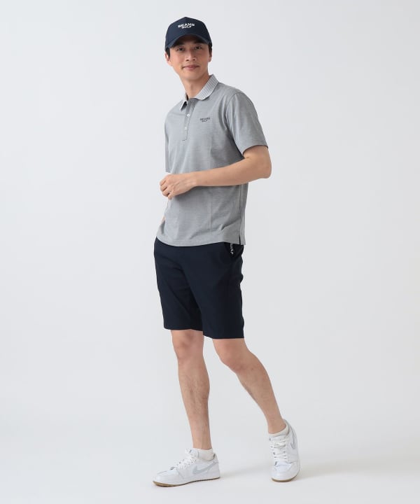 PURPLE LABEL / クールマックス（R）ストレッチショートパンツ（吸水速乾・UVカット） Model： H186 B92 W74 H90 Size：L