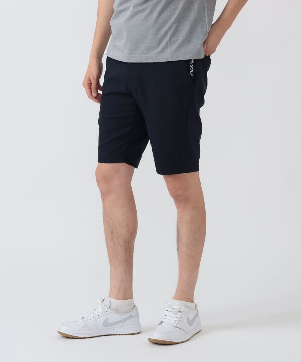 PURPLE LABEL / クールマックス（R）ストレッチショートパンツ（吸水速乾・UVカット） Model： H186 B92 W74 H90 Size：L