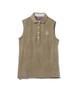 BEAMS GOLF PURPLE LABEL / リーフ ノースリーブ ポロシャツ