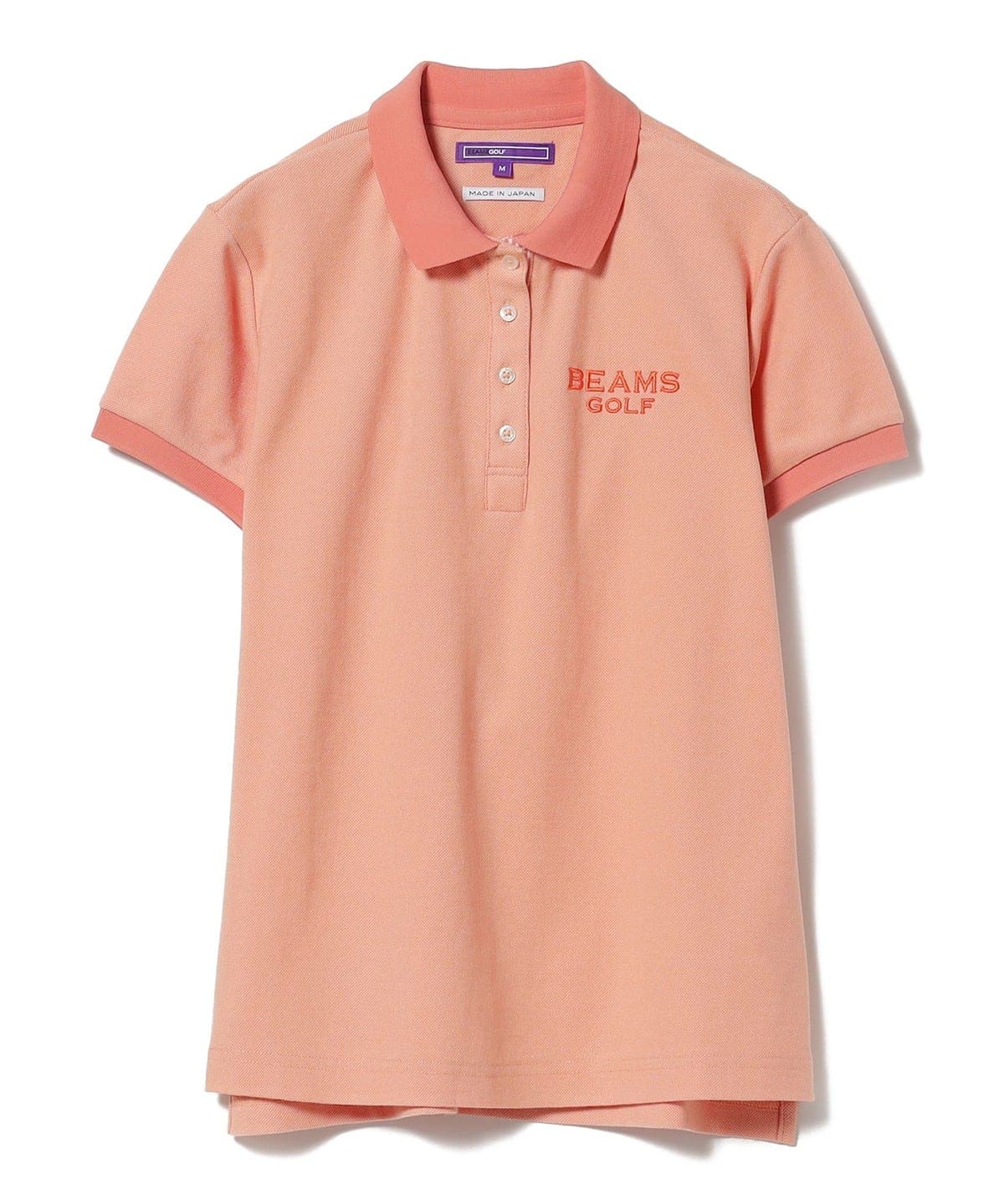 〈WOMEN〉 PURPLE LABEL / セイタック鹿の子 シャンブレー ポロシャツ シャツ・ブラウス WOMEN ORANGE S 〈WOMEN〉 PURPLE LABEL / セイタック鹿の子 シャンブレー ポロシャツ シャツ・ブラウス WOMEN ORANGE S