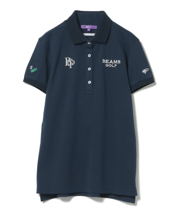 BEAMS GOLF（ビームス ゴルフ）〈WOMEN〉 PURPLE LABEL / スフィダンテ ベア鹿の子 ボタンダウンポロシャツ（シャツ・ブラウス  ポロシャツ）通販｜BEAMS