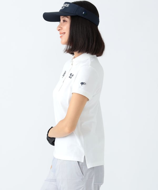 BEAMS GOLF（ビームス ゴルフ）〈WOMEN〉 PURPLE LABEL / スフィダンテ ベア鹿の子 ボタンダウンポロシャツ（シャツ・ブラウス  ポロシャツ）通販｜BEAMS