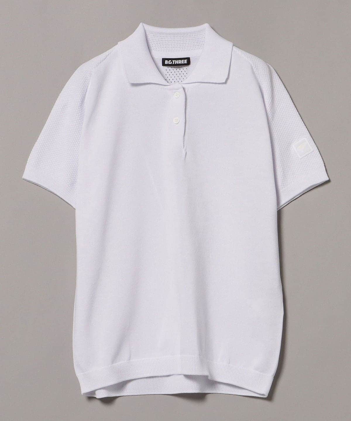 〈WOMEN〉B. G.THREE / ALL-TIME ニットポロシャツ シャツ・ブラウス WOMEN WHITE ONE SIZE 〈WOMEN〉B. G.THREE / ALL-TIME ニットポロシャツ シャツ・ブラウス WOMEN WHITE ONE SIZE