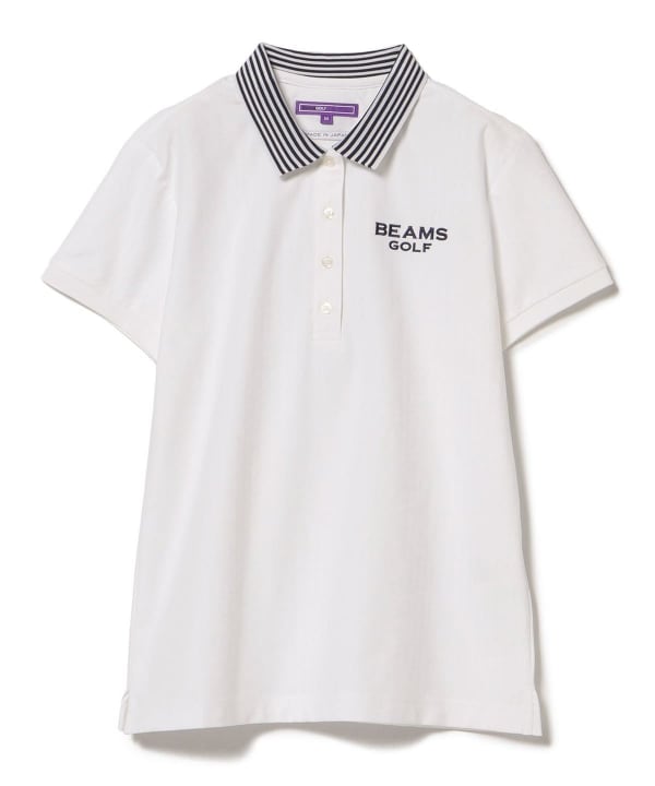 BEAMS GOLF（ビームス ゴルフ）PURPLE LABEL / 襟裏ロゴ 格子柄