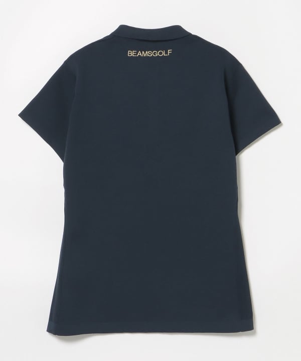 BEAMS GOLF マーガレット ポロシャツ Lサイズ ブラック ロゴ BEAMS GOLF（ビームス ゴルフ）〈WOMEN〉 ORANGE LABEL / 襟ロゴ