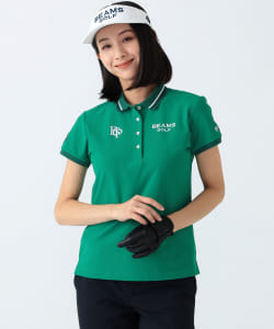 BEAMS GOLF PURPLE LABEL / 女裝 SFIDANTE 鹿子織 衣領滾邊 POLO衫