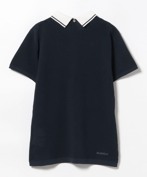 BEAMS GOLF（ビームス ゴルフ）PURPLE LABEL / 麻混 白襟 ニット