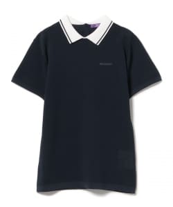 PURPLE LABEL / 麻混 白襟 ニット