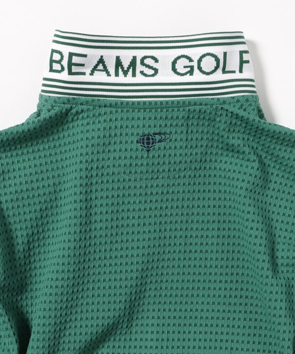BEAMS GOLF（ビームス ゴルフ）PURPLE LABEL / 襟裏ロゴ 格子柄