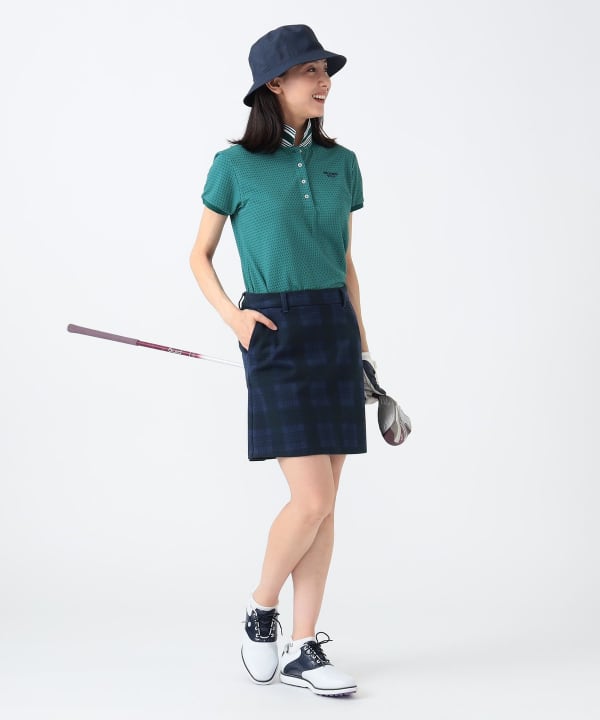 BEAMS GOLF（ビームス ゴルフ）PURPLE LABEL / 襟裏ロゴ 格子柄