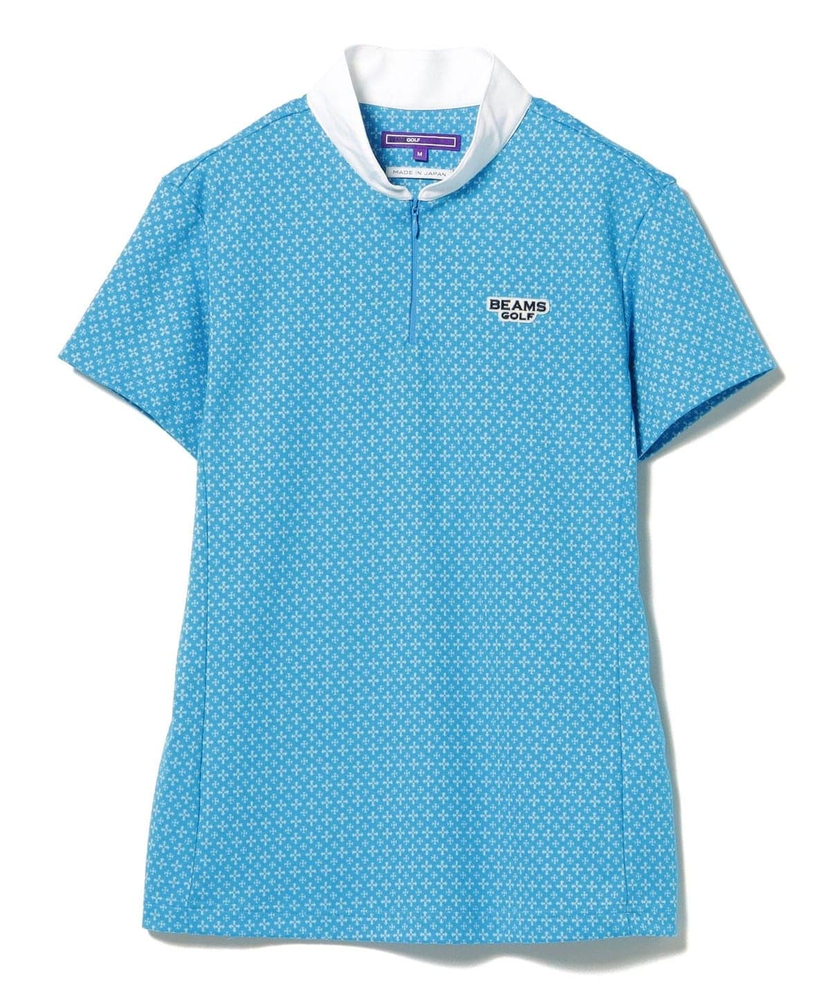 PURPLE LABEL / 小紋柄 ジャカード スタンドカラー シャツ Tシャツ・カットソー WOMEN BLUE S PURPLE LABEL / 小紋柄 ジャカード スタンドカラー シャツ Tシャツ・カットソー WOMEN BLUE S