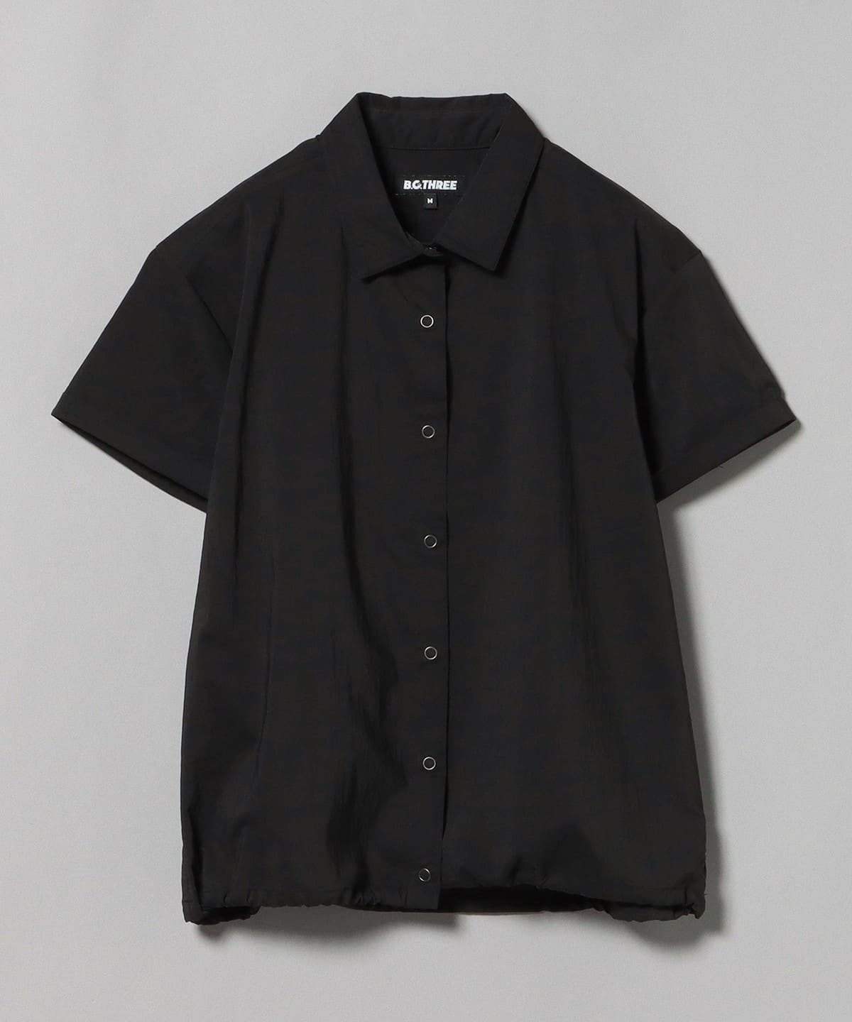 B. G.THREE / ALL TIME ハイストレッチギャザーシャツ シャツ・ブラウス WOMEN BLACK M B. G.THREE / ALL TIME ハイストレッチギャザーシャツ シャツ・ブラウス WOMEN BLACK M