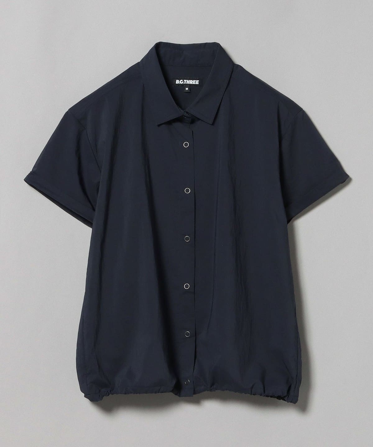 B. G.THREE / ALL TIME ハイストレッチギャザーシャツ シャツ・ブラウス WOMEN NAVY L B. G.THREE / ALL TIME ハイストレッチギャザーシャツ シャツ・ブラウス WOMEN NAVY L