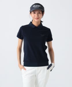 PURPLE LABEL / マイクロパイル 襟付き プルオーバー