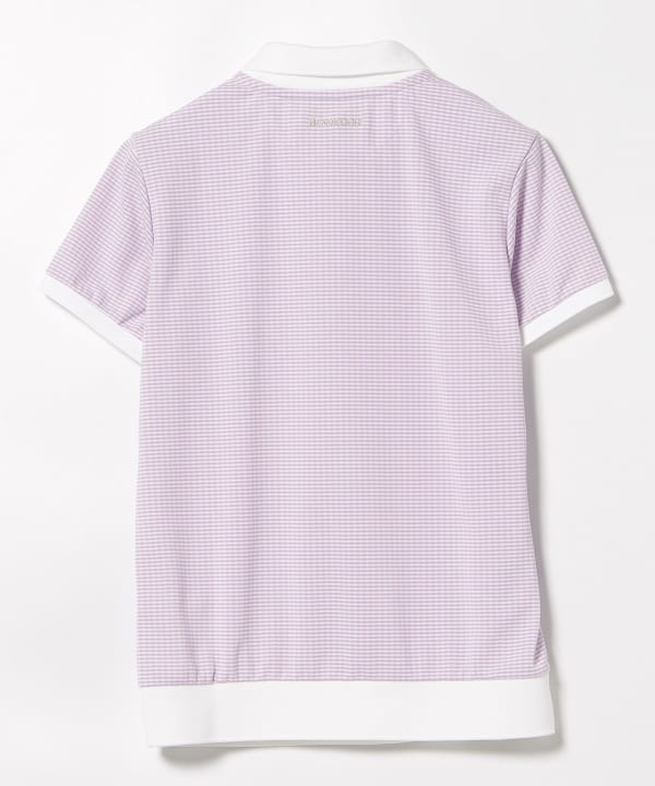 PURPLE LABEL / 襟付き ギンガムチェック プルオーバー