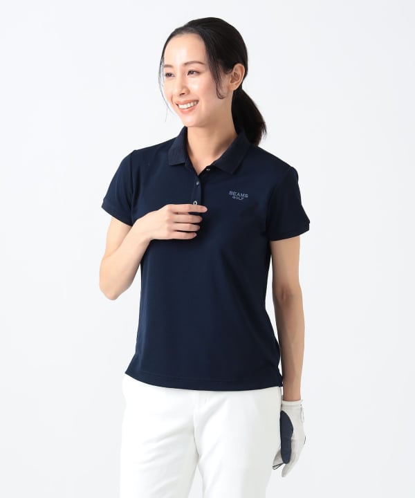 BEAMS GOLF（ビームス ゴルフ）PURPLE LABEL / メッシュロゴ襟