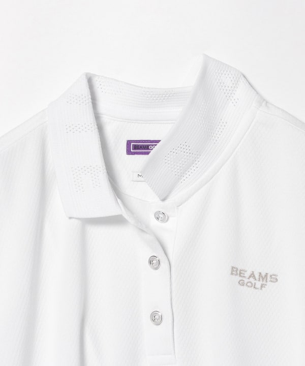 BEAMS GOLF（ビームス ゴルフ）PURPLE LABEL / メッシュロゴ襟