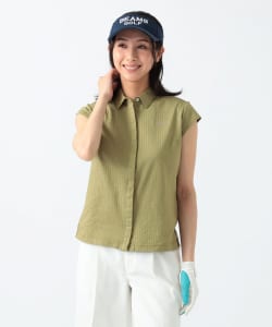 PURPLE LABEL / サッカー ストライプ シャツ