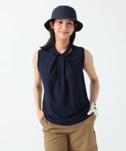 PURPLE LABEL / ノースリーブ サッカーポロシャツ