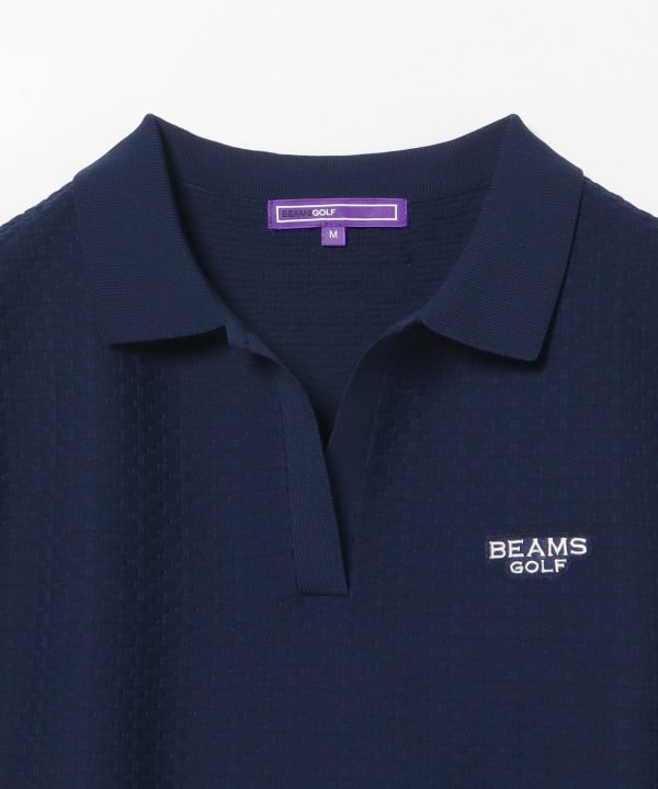 BEAMS GOLF（ビームス ゴルフ）〈WOMEN〉PURPLE LABEL / タック編み