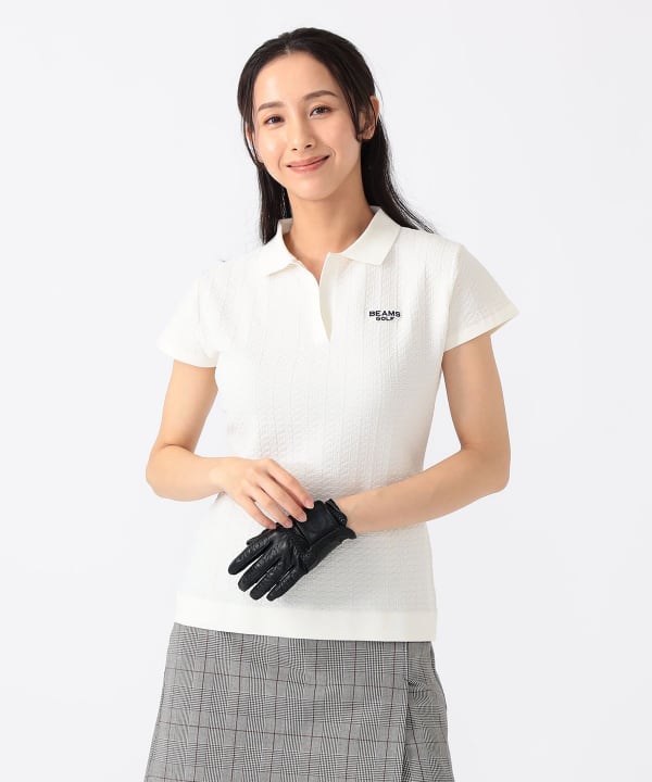 BEAMS GOLF（ビームス ゴルフ）〈WOMEN〉PURPLE LABEL / タック編み