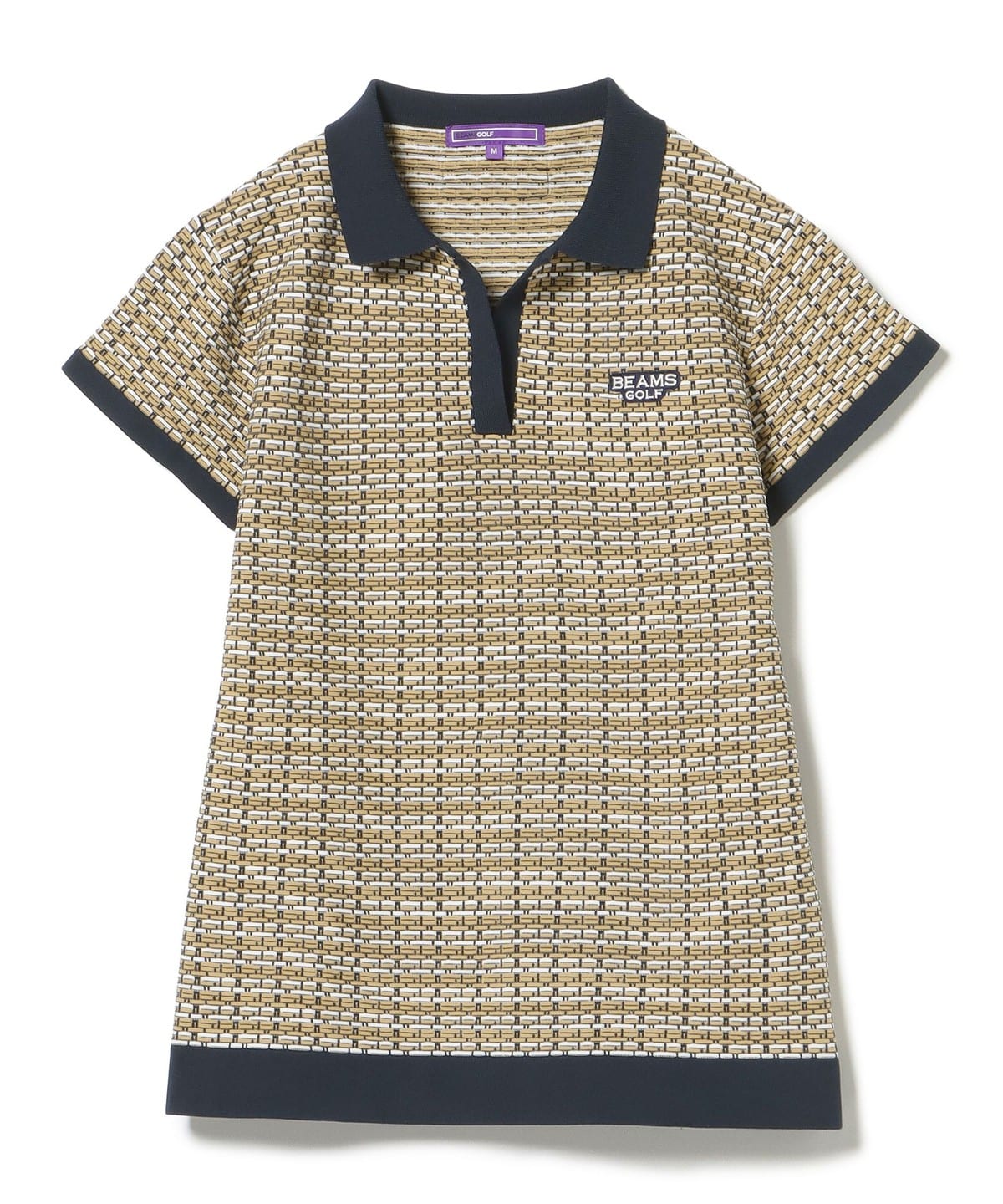 美品　BEAMS GOLF ビームスゴルフ ニットポロシャツ XL 777 BEAMS GOLF（ビームス ゴルフ）PURPLE LABEL / シャドーアーガイル