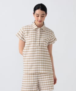 PURPLE LABEL / ビッグギンガムチェック ハーフプラケット