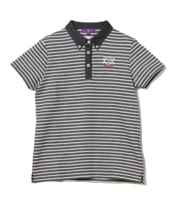 BEAMS GOLF PURPLE LABEL / MONTAUK インレイ ボーダー ポロシャツ