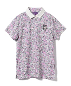▲BEAMS GOLF PURPLE LABEL / フラワープリント ポロシャツ
