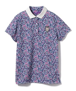 ▲BEAMS GOLF PURPLE LABEL / フラワープリント ポロシャツ