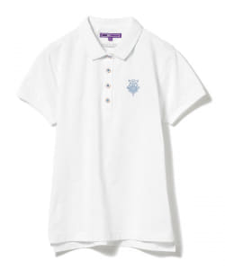 BEAMS GOLF PURPLE LABEL / クールマックス 衿裏 プリント ポロシャツ