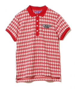 〈WOMEN〉BEAMS GOLF PURPLE LABEL / アーガイル柄 ポロシャツ