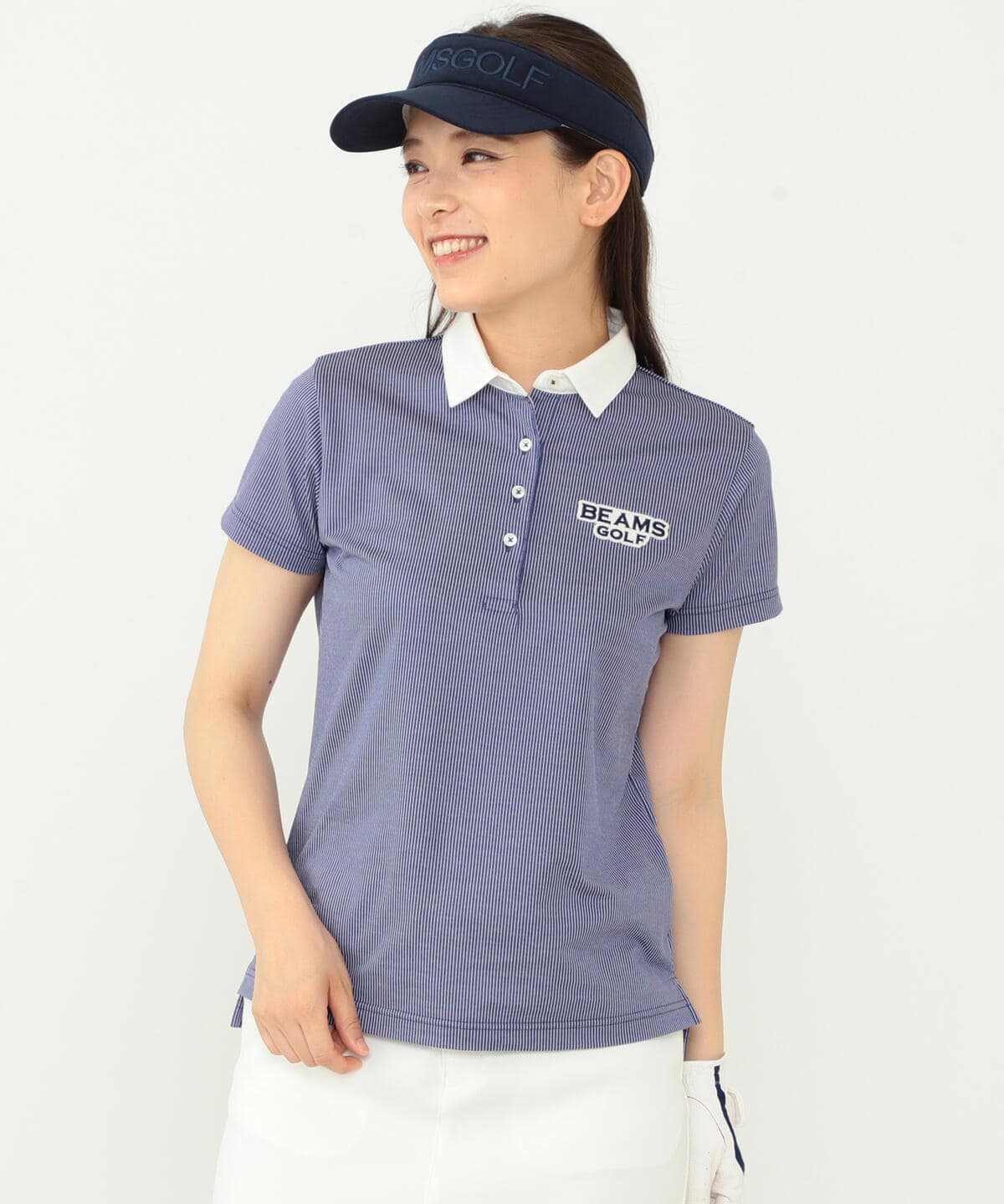 中古】 ＜WOMEN＞BEAMS ポロシャツ ストラップ クレリック / LABEL PURPLE GOLF - ポロシャツ -  www.comisariatolosandes.com