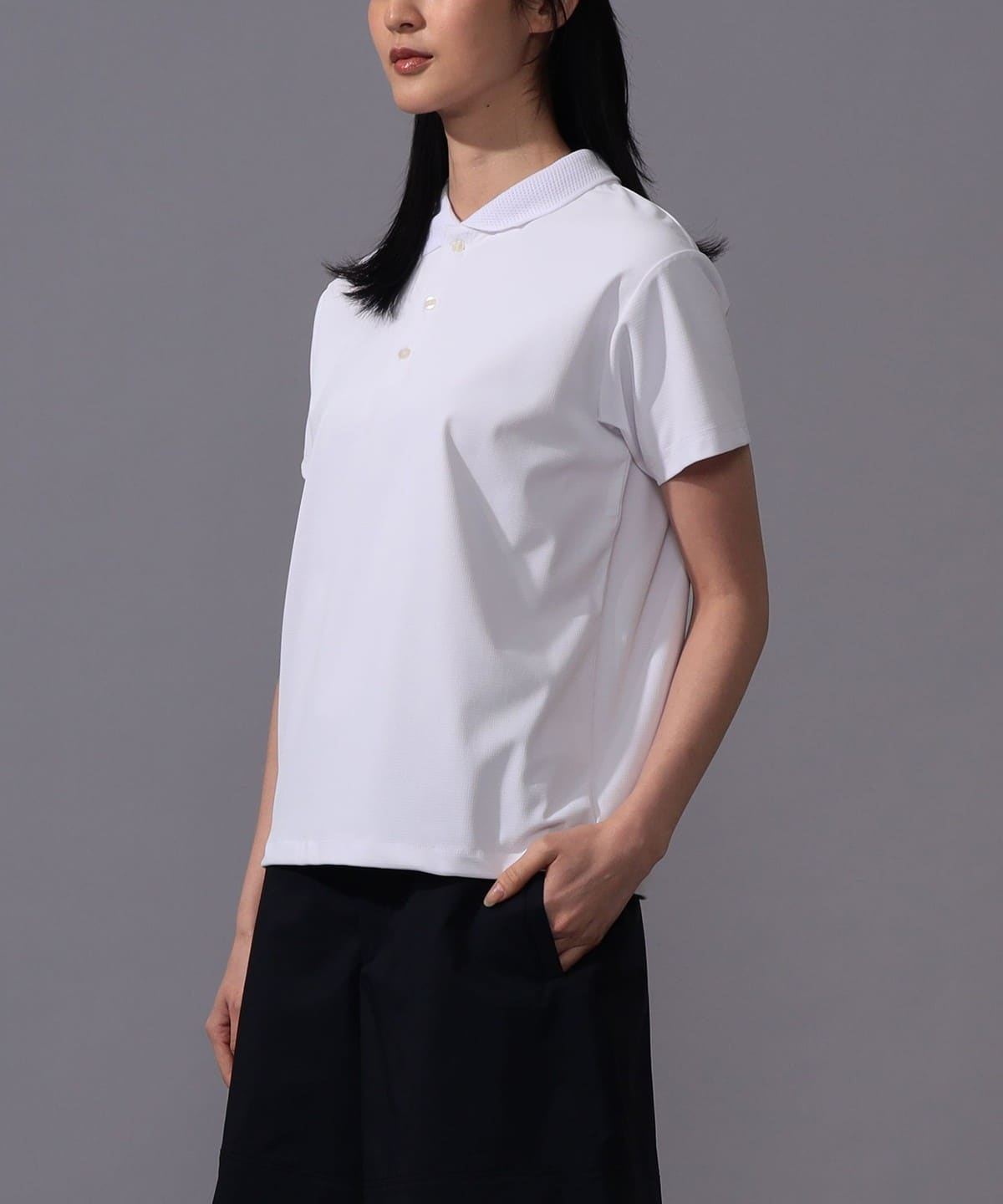 BEAMS GOLF ポロシャツ ホワイト BEAMS GOLF（ビームス ゴルフ） ポロシャツ 「MEN」BEAMS GOLF PURPLE