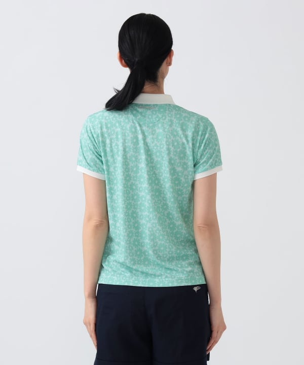 PURPLE LABEL / シャドー フラワープリント ポロシャツ Model：H170 B80 W59 H86 Size：M