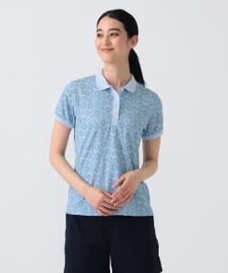 PURPLE LABEL / シャドー フラワープリント ポロシャツ
