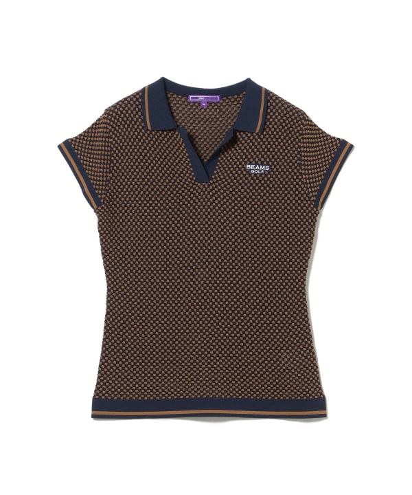 PURPLE LABEL / スキッパー ニット ポロシャツ