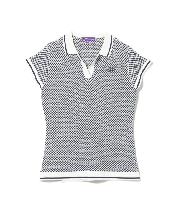 PURPLE LABEL / スキッパー ニット ポロシャツ
