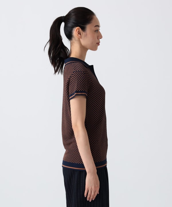 PURPLE LABEL/翻领针织Polo衫Model:H172 B75 W58 H84 Size:M