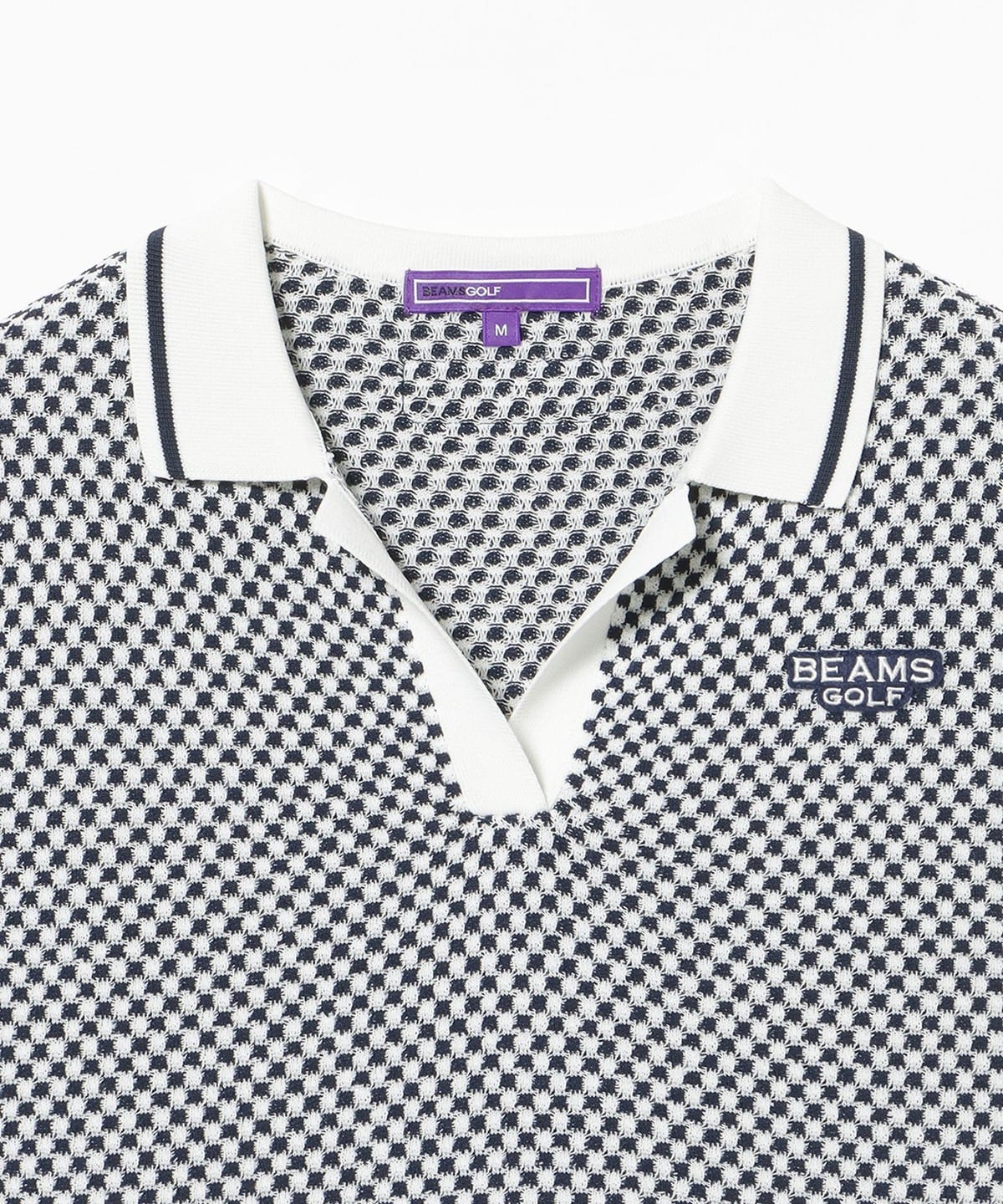 BEAMS GOLF PURPLE LABEL アーガイル ストレッチポロシャツ BEAMS GOLF（ビームス ゴルフ）PURPLE LABEL / スキッパー ニット