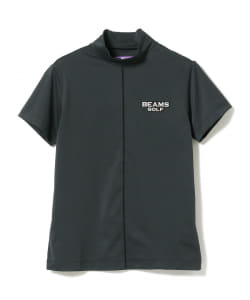 〈WOMEN〉BEAMS GOLF PURPLE LABEL / フロント ドットレース モックネック