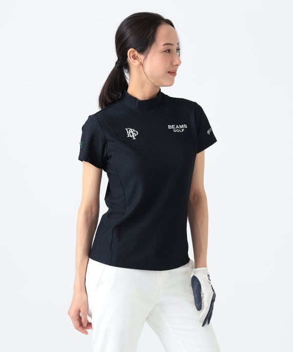 〈WOMEN〉 PURPLE LABEL / スフィダンテ プラスリッチ モックネックシャツ Model：H170 B82 W60 H91　Size：M