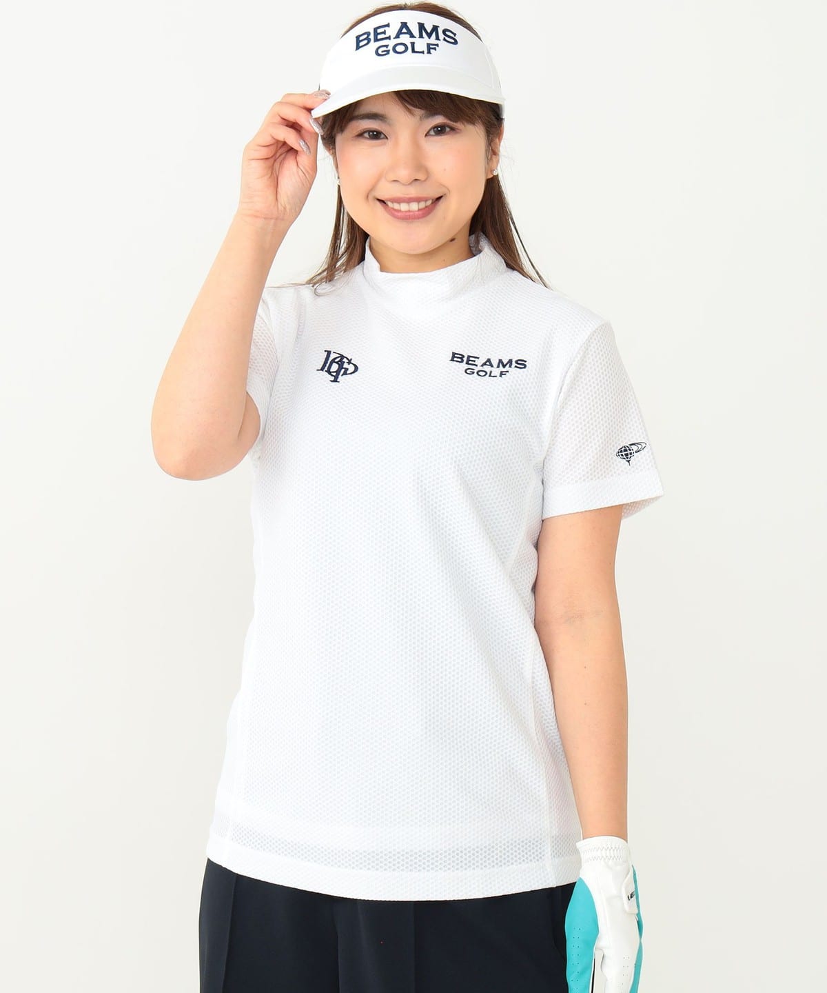 BEAMS GOLF（ビームス ゴルフ）〈WOMEN〉 PURPLE LABEL スフィダンテ プラスリッチ  モックネックシャツ（ホワイト）（Tシャツ・カットソー カットソー）通販｜BEAMS